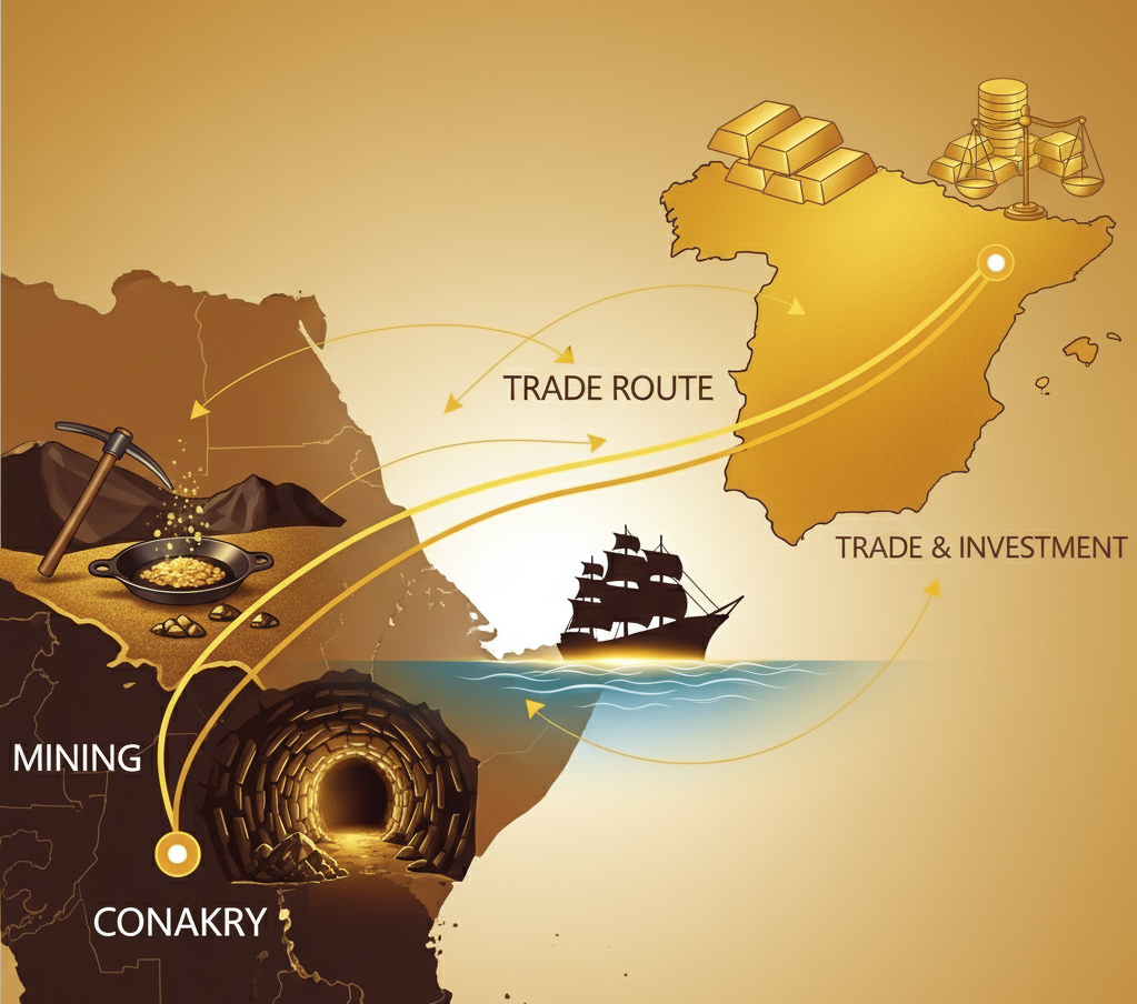 Comercio Oro Guinea–España
